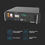 Acumulator V-TAC 5.12 kWh, Montaj in Rack, IP20, 51.2V, 6000 Cicluri - imagine 2