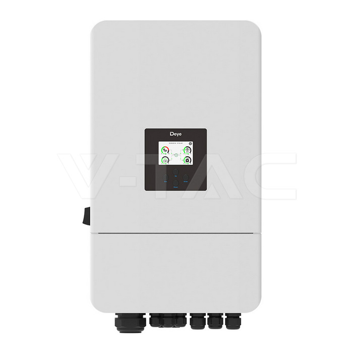 12343-12345 Invertor Deye SUN-10K-SG05LP3-EU-SM2 10kW IP65 Trifazat Hibrid 10 ani Garantie, Display LCD, Intrare pentru Generator - imagine 1