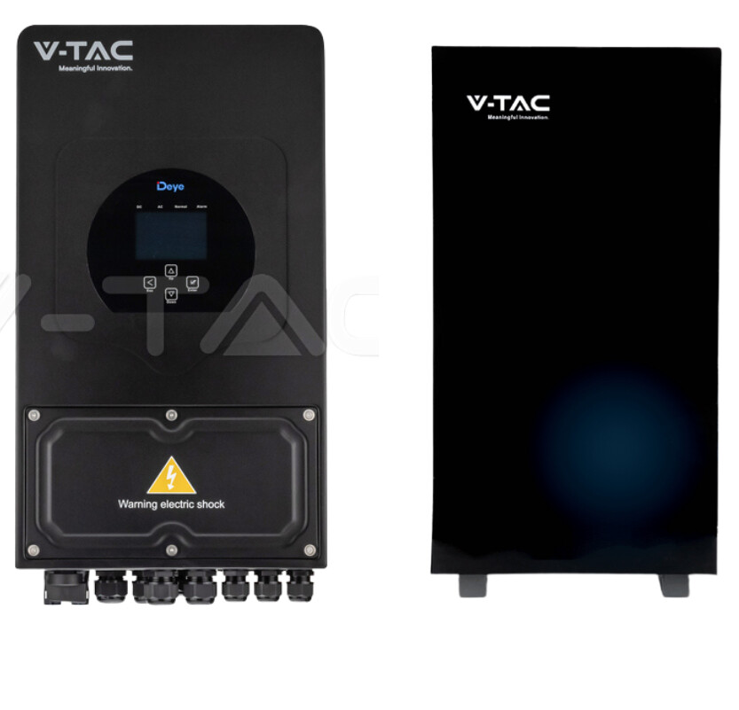 kit-6-mono-10.24kwh Kit Invertor Deye 6kW SUN-6K-SG03LP1-EU Monofazat + Acumulator V-TAC PowerWall 16,07kWh - imagine 1