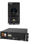 Kit Invertor Deye 6kW SUN-6K-SG03LP1-EU Monofazat + Acumulator V-TAC 5,12kWh