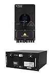 Kit Invertor Deye 6kW SUN-6K-SG03LP1-EU Monofazat + Acumulator V-TAC 9.6kWh