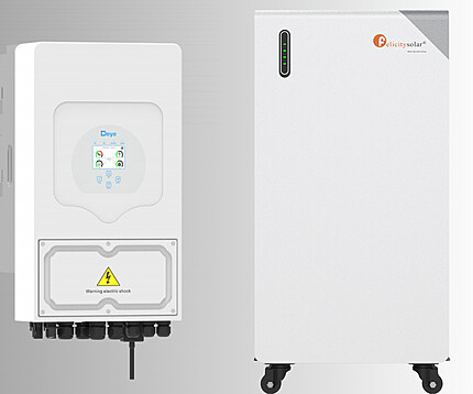 Kit Invertor DEYE 6kW Monofazat SUN-6K-SG05LP1-EU-AM2-P + Acumulator 16kWh Felicity IP65 – Cu incalzire